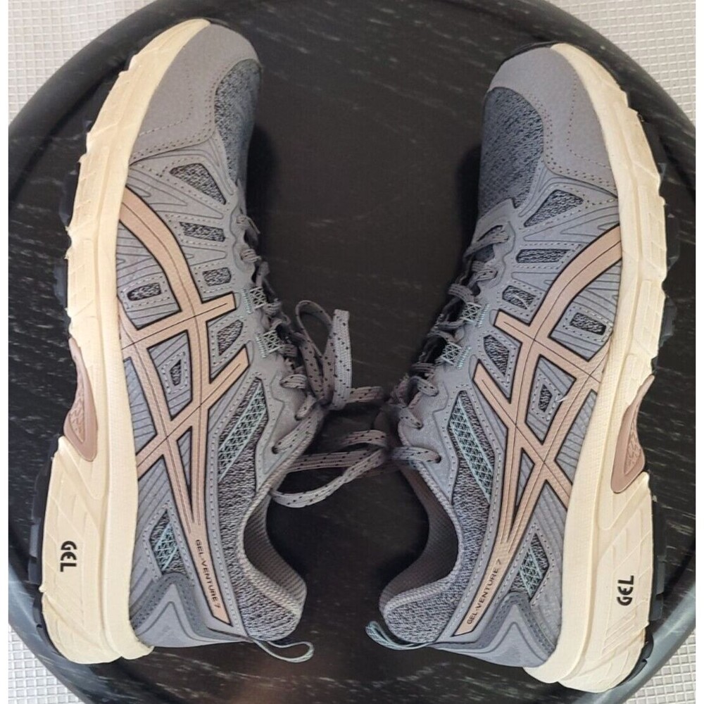 ASICS Gel-Venture 7 Womens Size 8.5 Trail Running Shoes 1012A627 Gray Sneakers - Picture 7 of 12